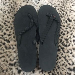 NWT rainbow flip flops